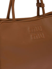 Miu Miu Women Beau Large Leather Handbag