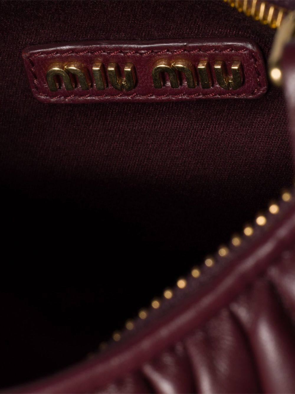 Miu Miu Women Wander Small Leather Hobo Bag