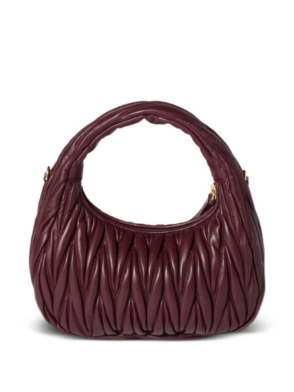 Miu Miu Women Wander Small Leather Hobo Bag