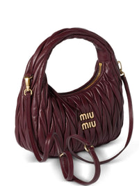 Miu Miu Women Wander Small Leather Hobo Bag