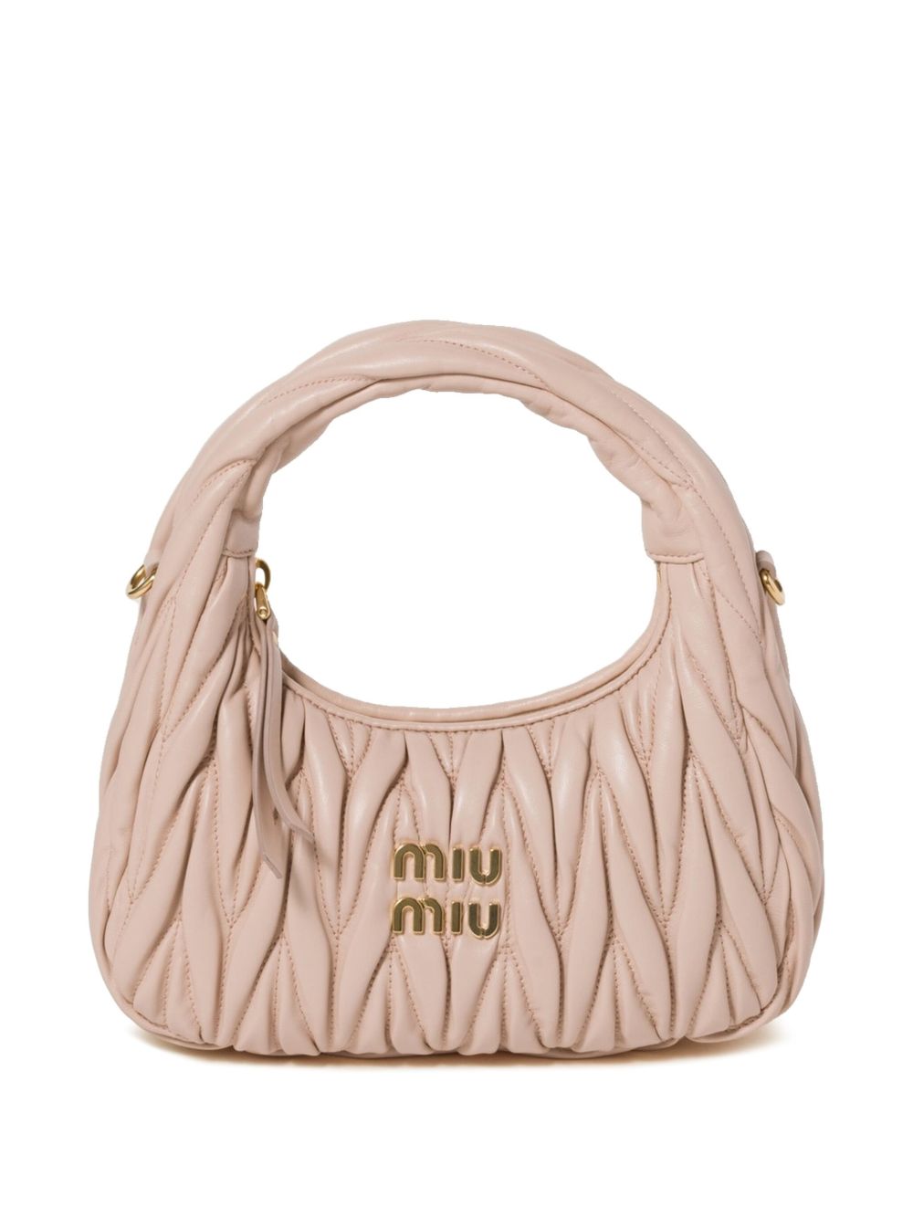 Miu Miu Women Wander Small Leather Hobo Bag
