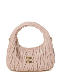Miu Miu Women Wander Small Leather Hobo Bag