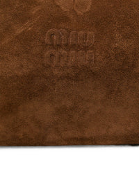 Miu Miu Women Spirit Suede Leather Shoulder Bag