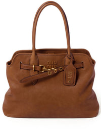 MIU MIU Miu Miu Women Aventure Medium Leather Handbag