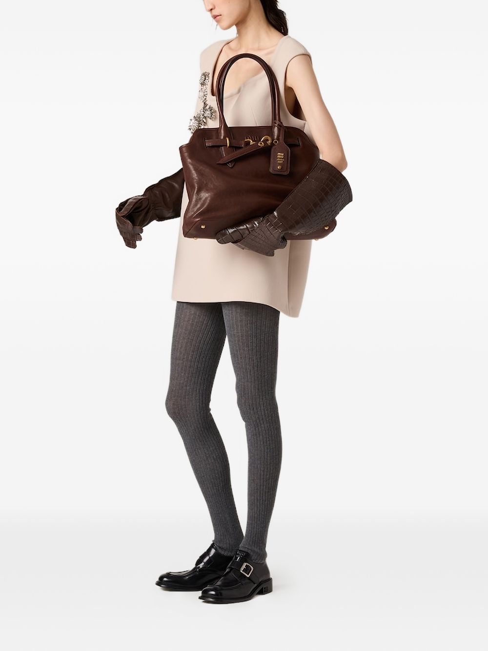 Miu Miu Women Aventure Medium Leather Handbag