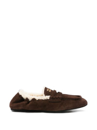 Miu Miu Women Ruches Leather Loafers