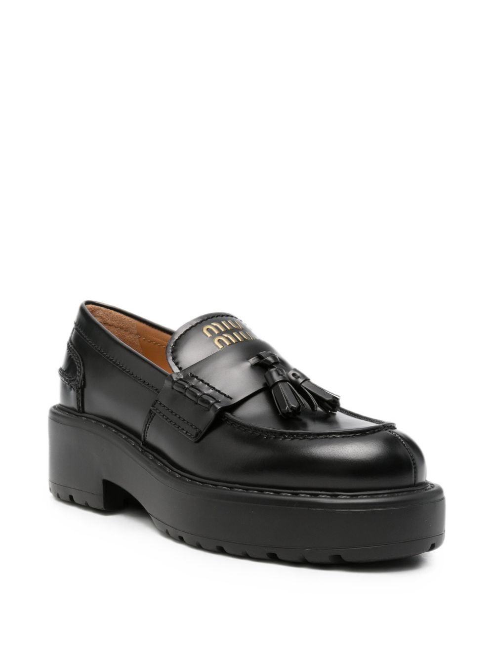 Miu Miu Women Leather Loafers