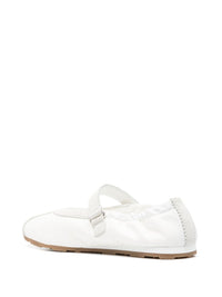 Miu Miu Women Plume Suede And Nylon Ballets