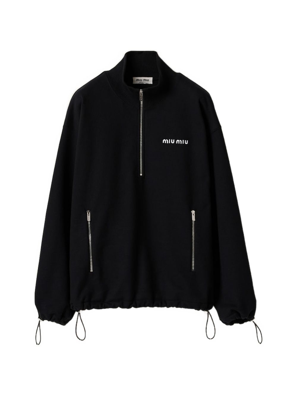 MIU MIU Miu Miu Women Half-Zip Fleece Sweatshirt