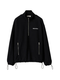 MIU MIU Miu Miu Women Half-Zip Fleece Sweatshirt