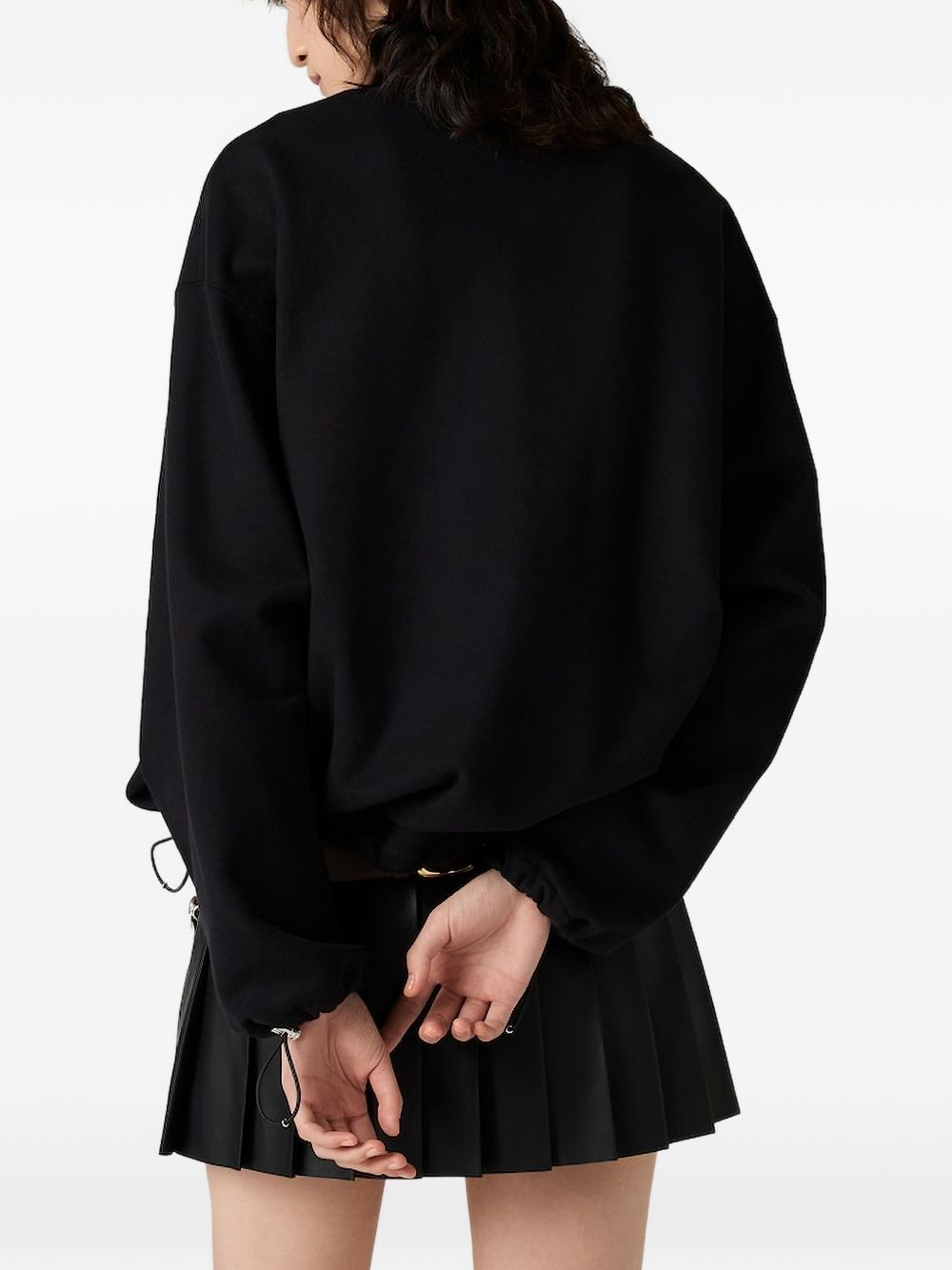 MIU MIU Miu Miu Women Half-Zip Fleece Sweatshirt