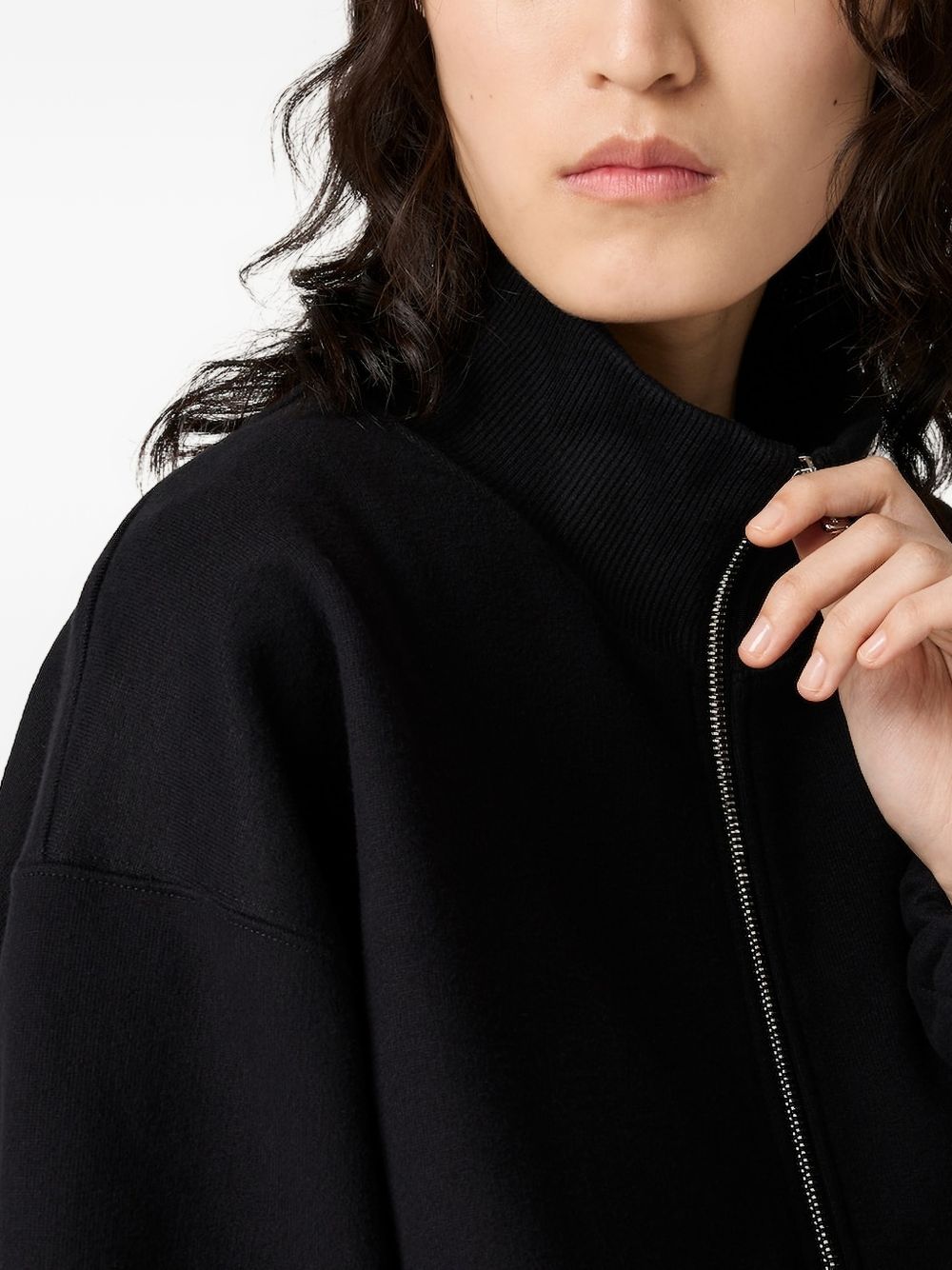 MIU MIU Miu Miu Women Half-Zip Fleece Sweatshirt