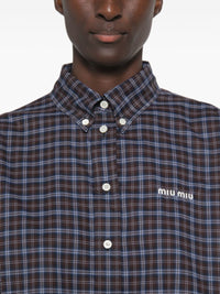 Miu Miu Women Tartan Shirt