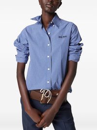 Miu Miu Women Checked Cotton Shirt