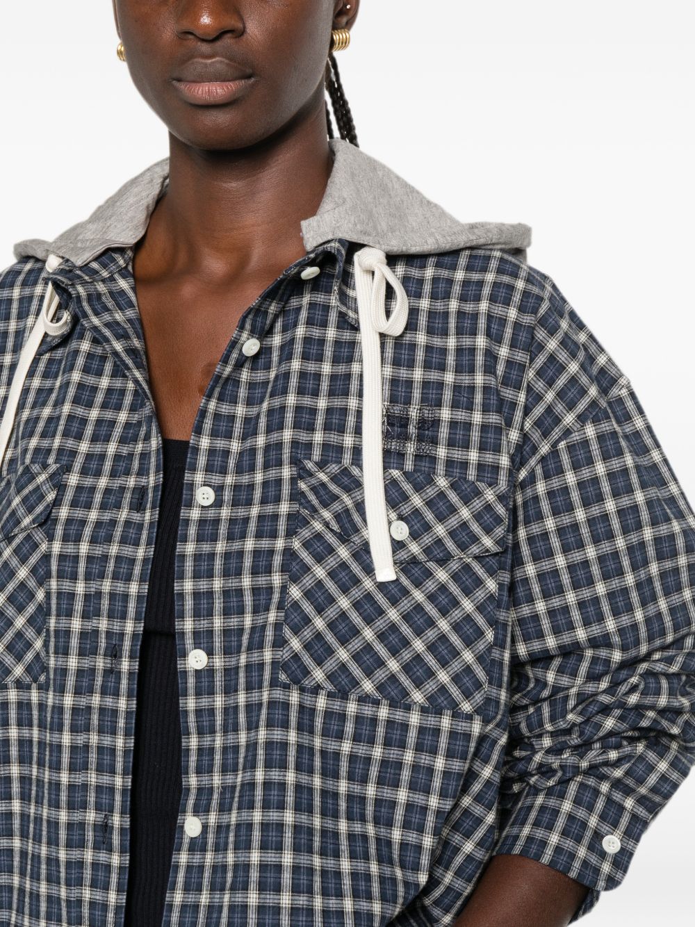 Miu Miu Women Checked Flannel Shirt