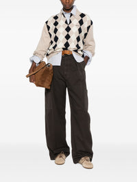 Miu Miu Women Logo Cashmere Polo Shirt