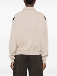 Miu Miu Women Logo Cashmere Polo Shirt