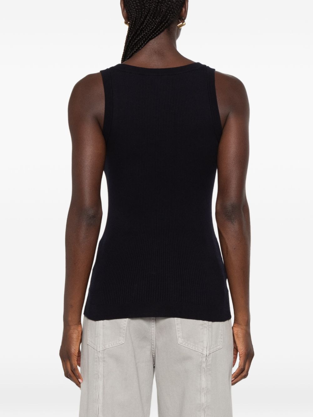 Miu Miu Women Logo Cotton Tank Top