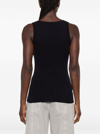 Miu Miu Women Logo Cotton Tank Top