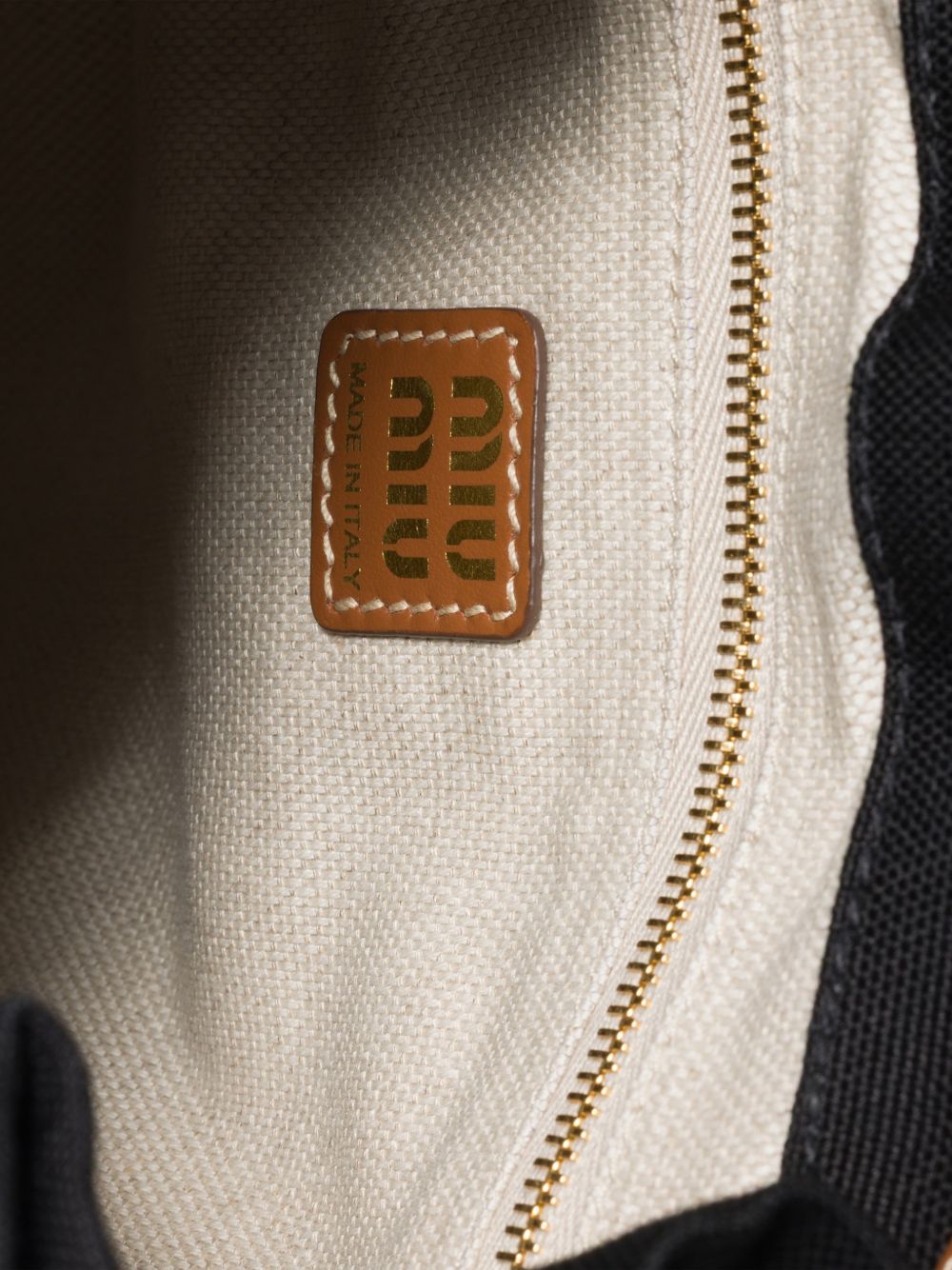 Miu Miu Women Canvas And Leather Large Backpack