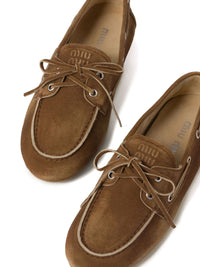 Miu Miu Women Leather Loafers