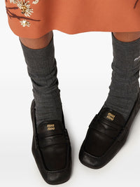 MIU MIU Miu Miu Women Ruches Leather Loafers