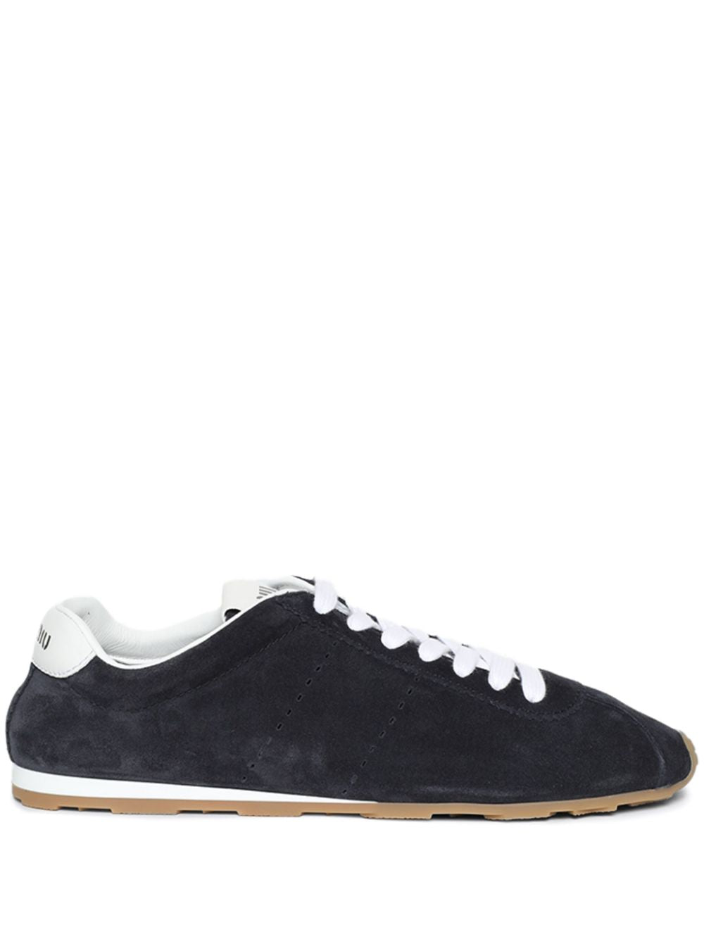 Miu Miu Women Plume Suede Leather Sneakers
