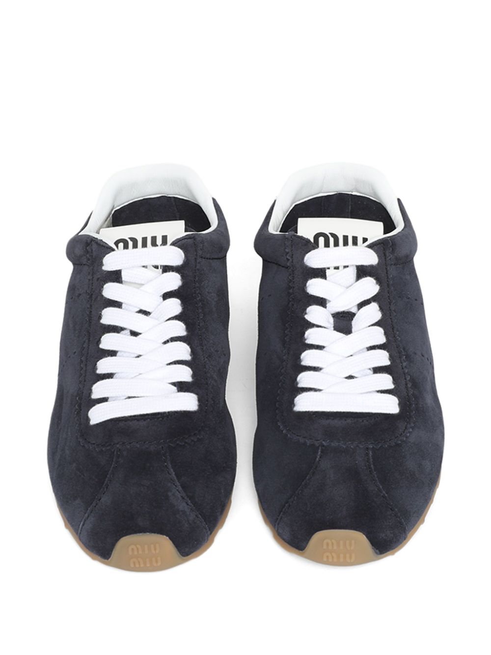 Miu Miu Women Plume Suede Leather Sneakers