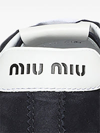 Miu Miu Women Plume Suede Leather Sneakers