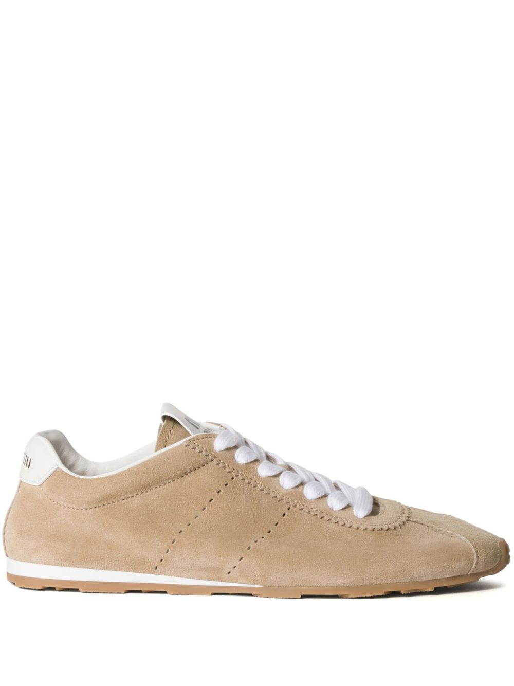 Miu Miu Women Plume Suede Leather Sneakers