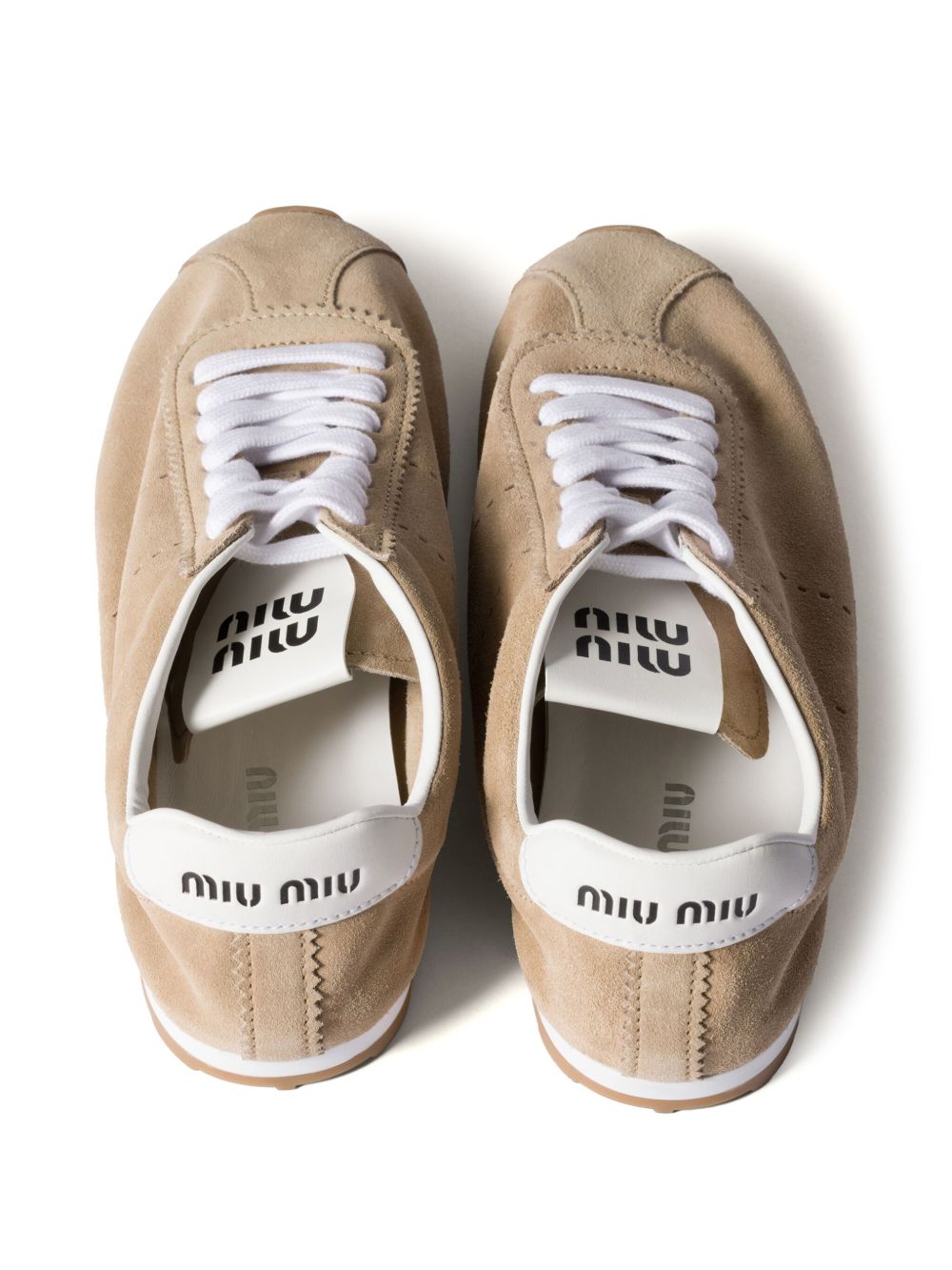 Miu Miu Women Plume Suede Leather Sneakers