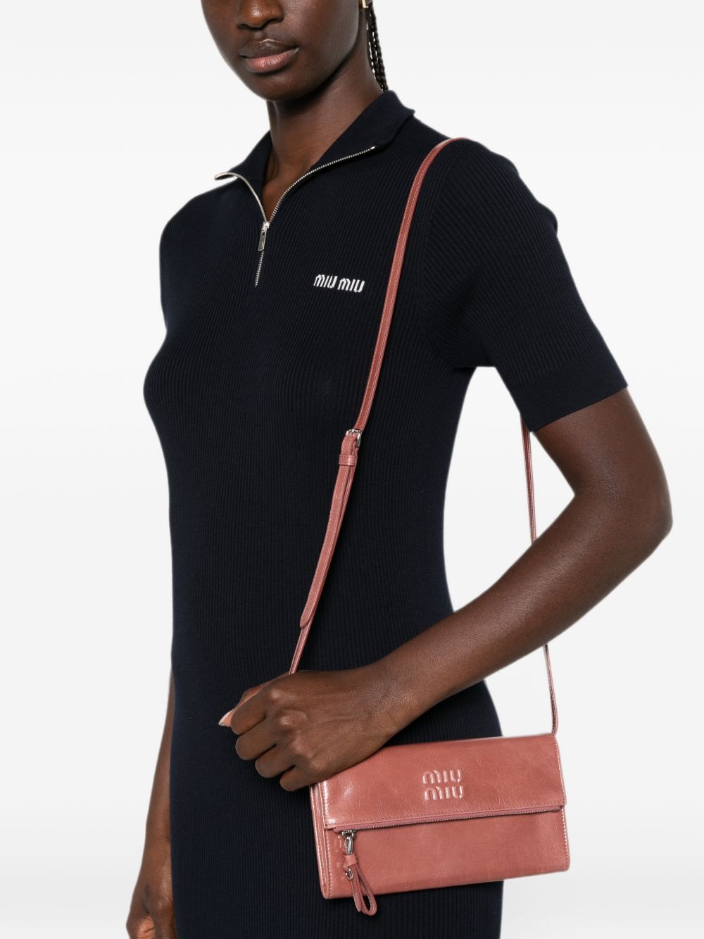 Miu Miu Women Leather Wallet On Chain