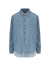 Miu Miu Women Logo Cotton Shirt