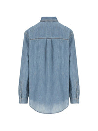 Miu Miu Women Logo Cotton Shirt