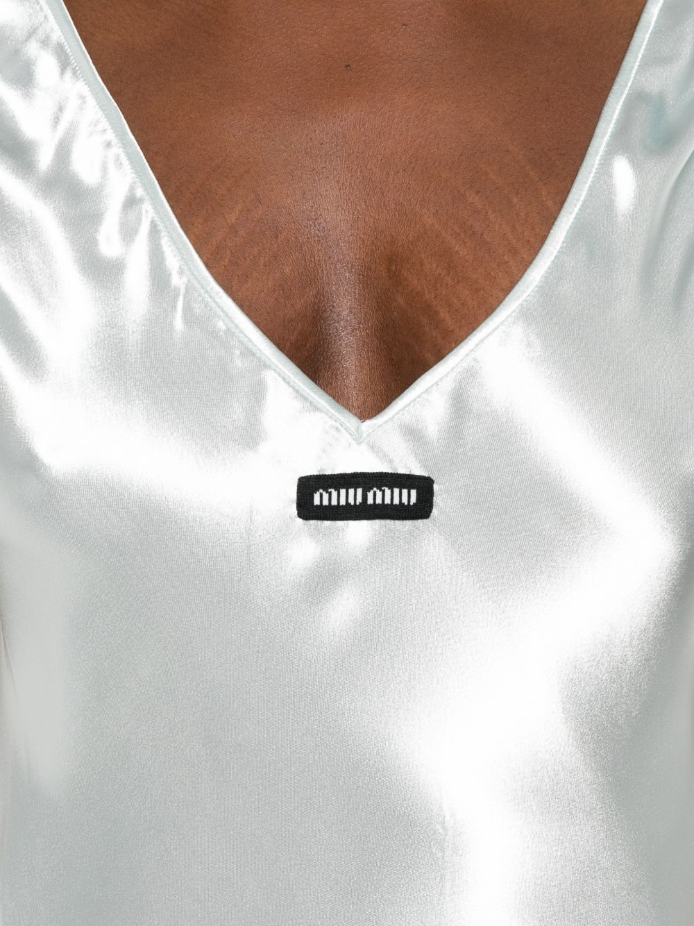 Miu Miu Women V-Necked Long Dress