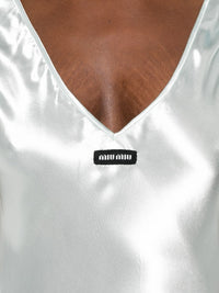 Miu Miu Women V-Necked Long Dress