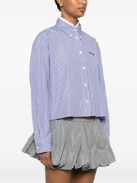 Miu Miu Women Logo Cotton Shirt
