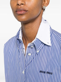 Miu Miu Women Logo Cotton Shirt