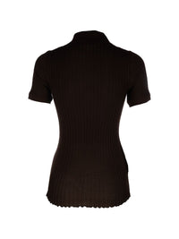 Miu Miu Women Silk Polo Shirt
