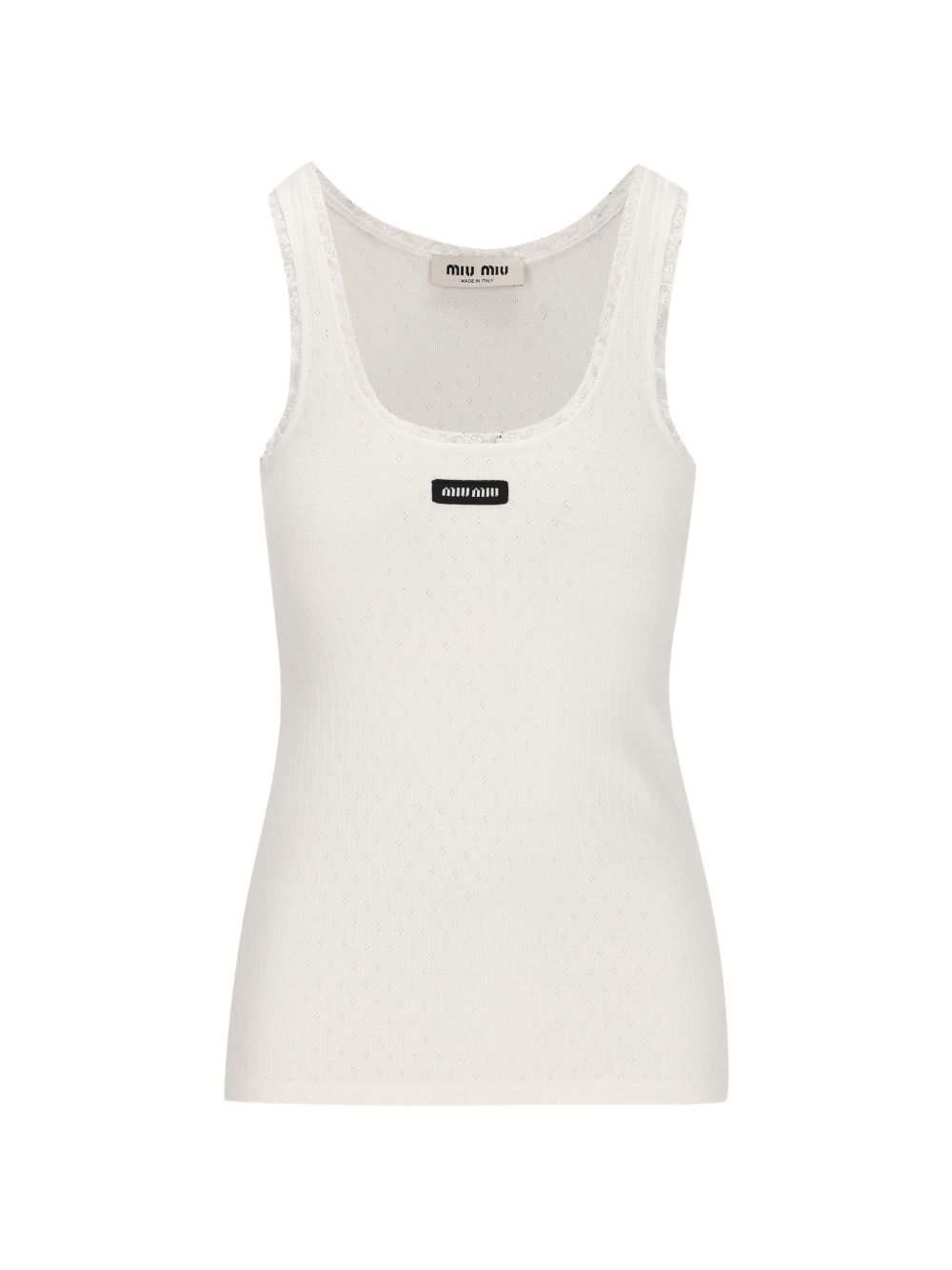 MIU MIU Miu Miu Women Log Octton Tank Top
