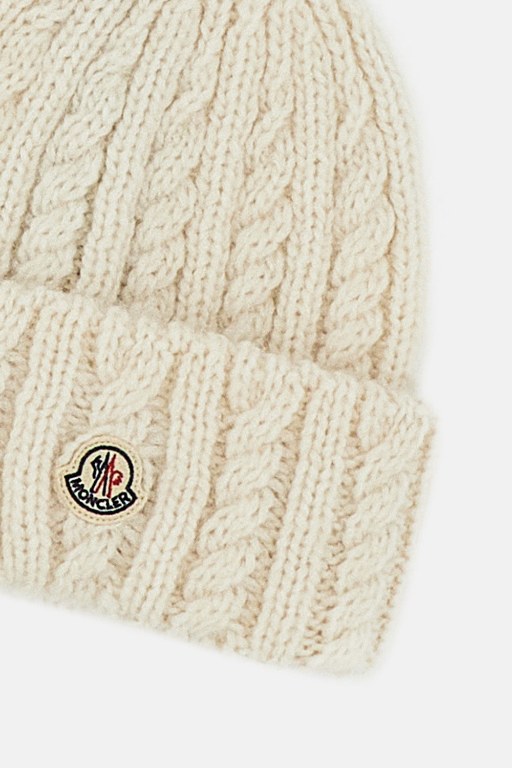 Moncler Women Cable-Knit Wool Beanie