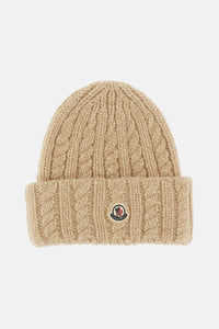 Moncler Moncler Women Cable-Knit Wool Beanie