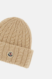 Moncler Moncler Women Cable-Knit Wool Beanie