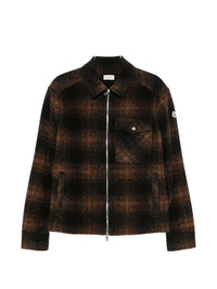 Moncler Men Checked Wool Blend Jacket