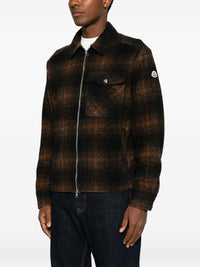 Moncler Men Checked Wool Blend Jacket