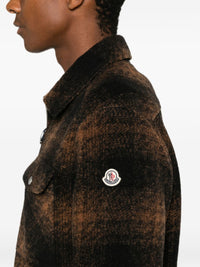 Moncler Men Checked Wool Blend Jacket