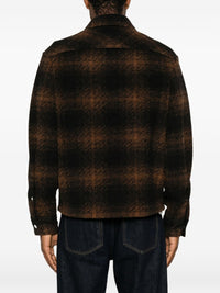 Moncler Men Checked Wool Blend Jacket
