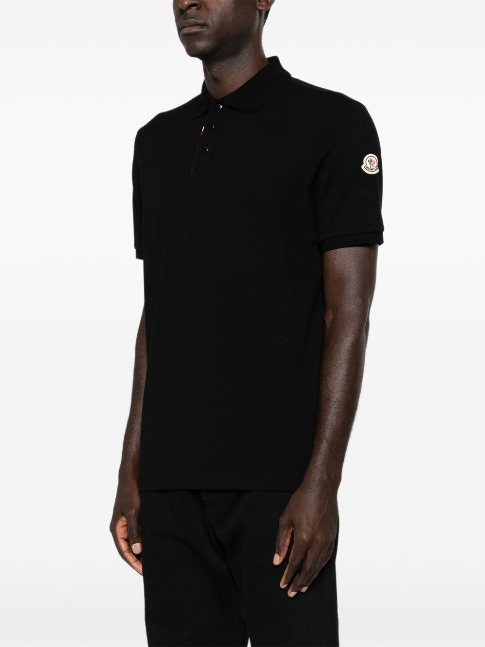 Moncler Men Logo Cotton Polo Shirt