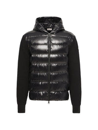 Moncler Men Wool And Nylon Padded Cardigan