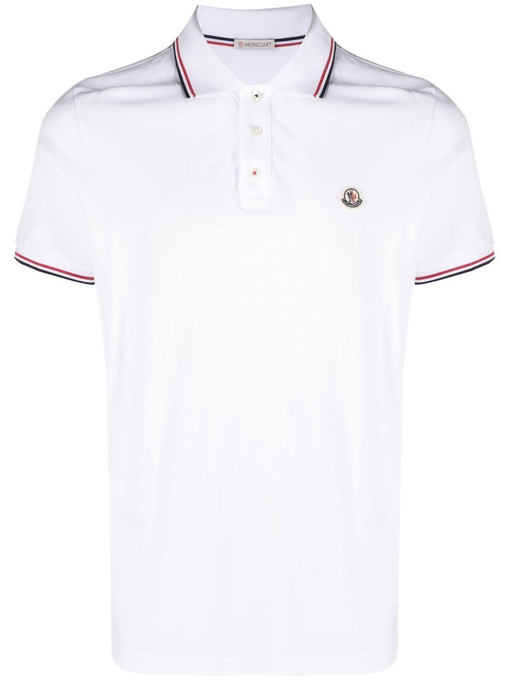 Moncler Men Logo Cotton Polo Shirt